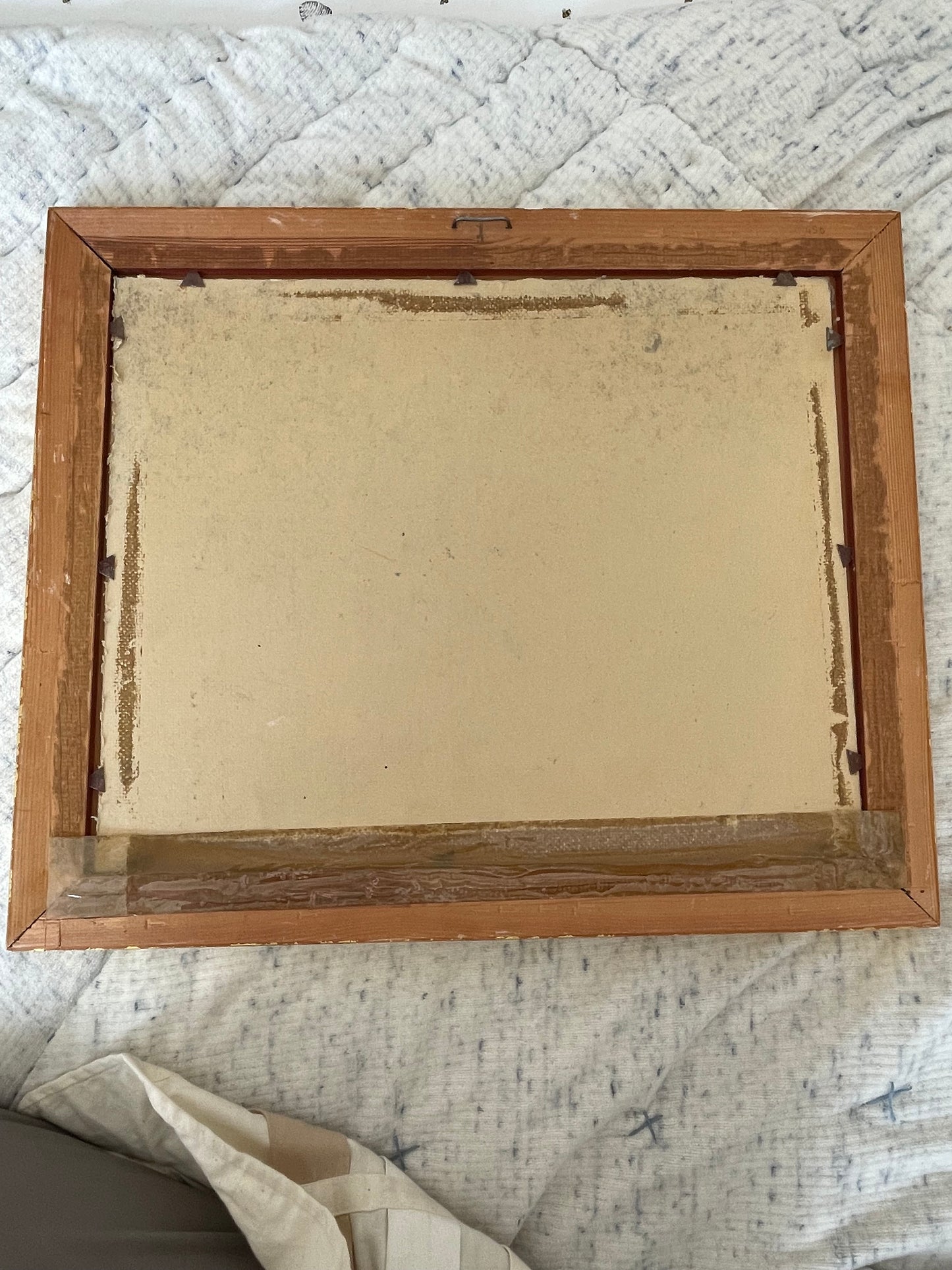 Vintage Landscape Painted in Gilt Frame