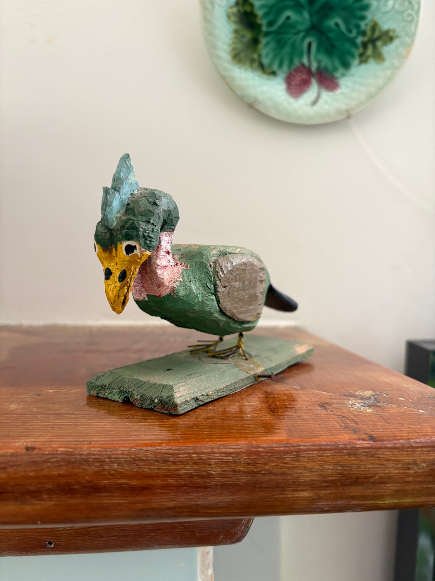 Folk Art Wooden Bird Assemblage (FREE SHIPPING)