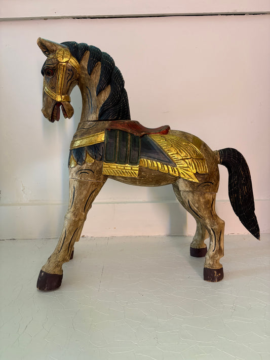 Carved Indonesian Horse (FREE SHIPPING)