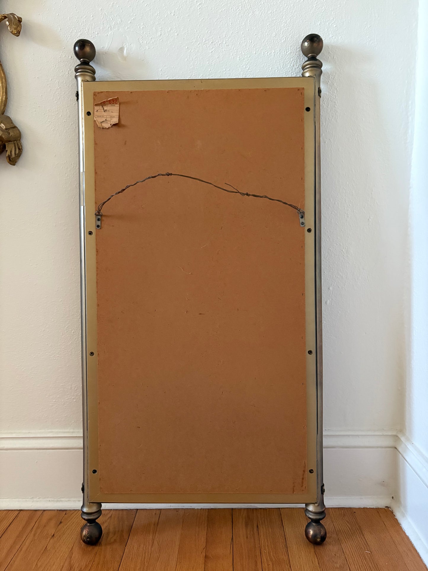 1960s “Brassed” Wood Mirror (FREE SHIPPING)