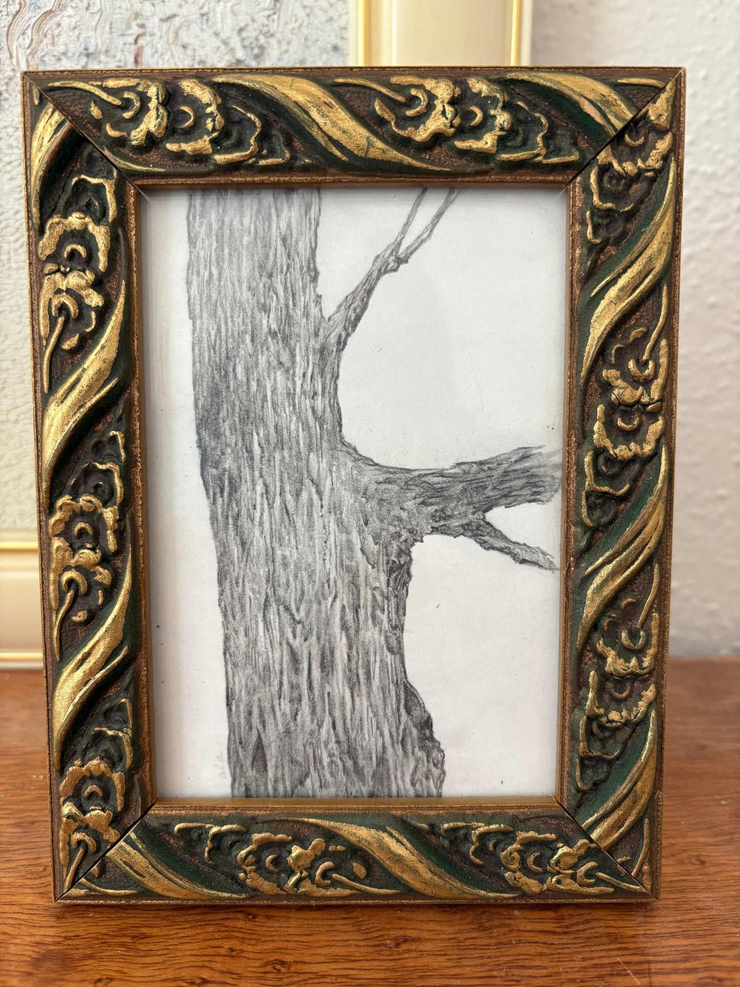 Tree Sketch in Vintage Frame (FREE SHIPPING)