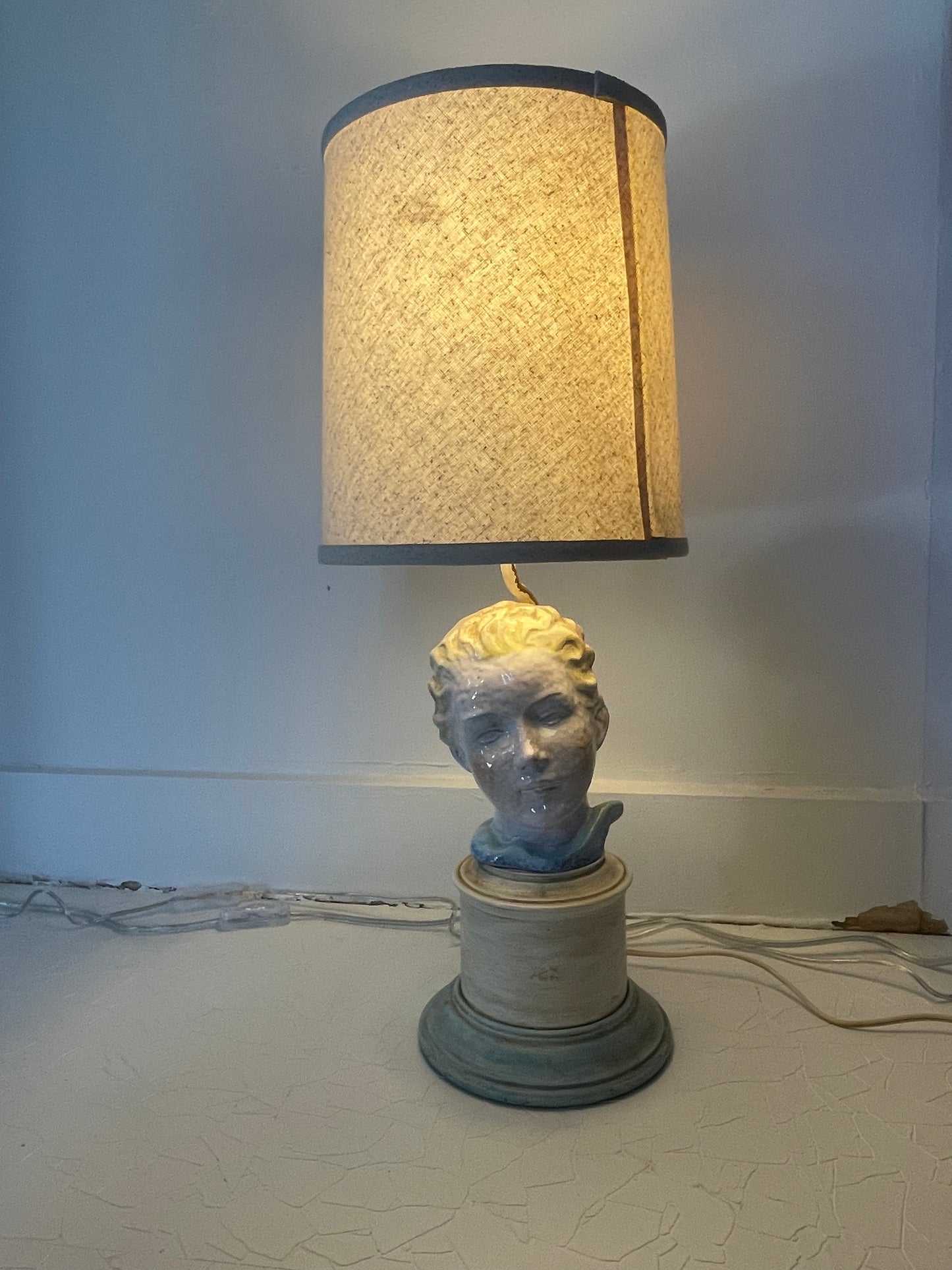 1950s Ceramic Bust Lamp