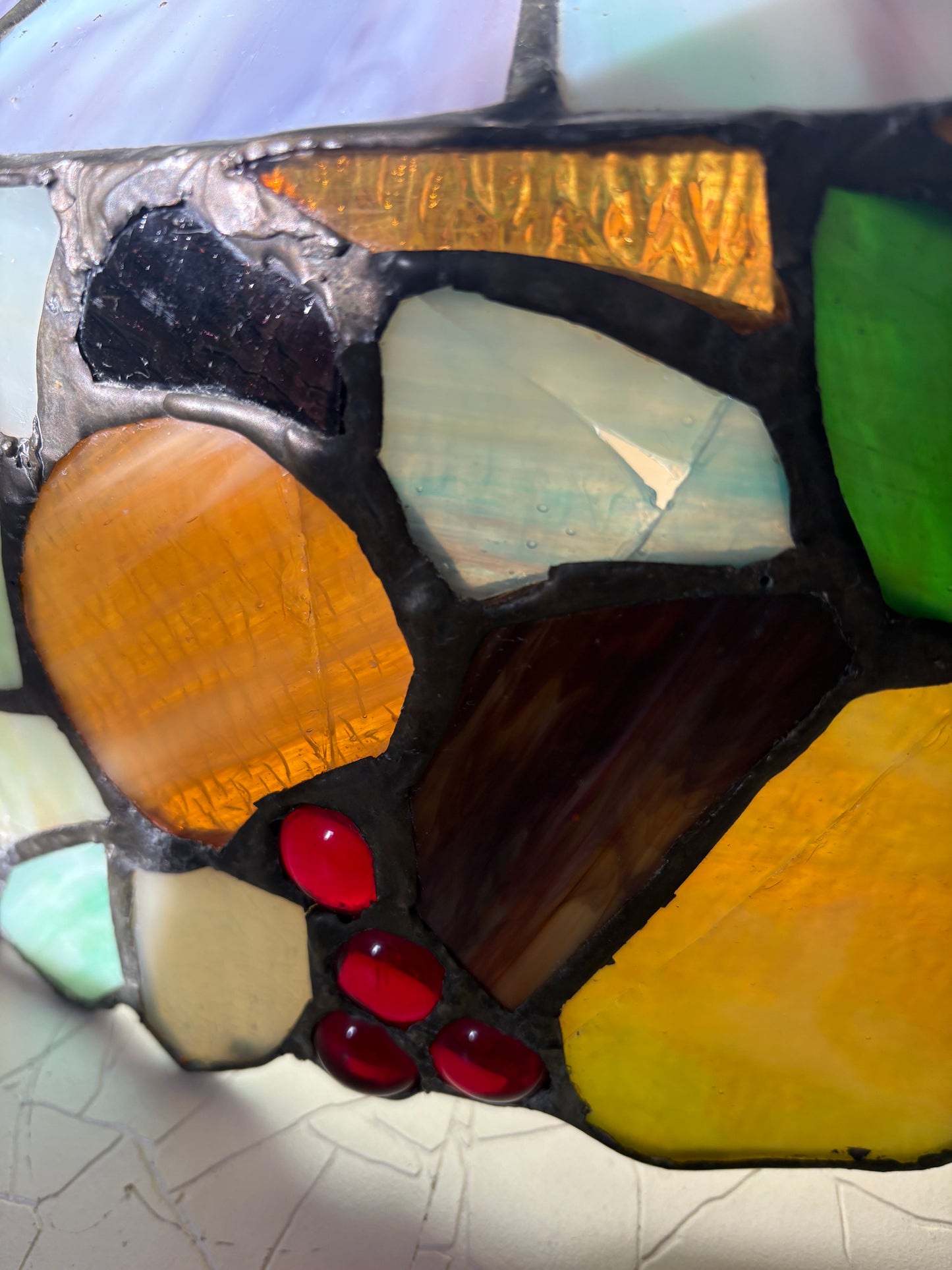 Massive Tiffany Style Stained Glass Shade (FREE SHIPPING)