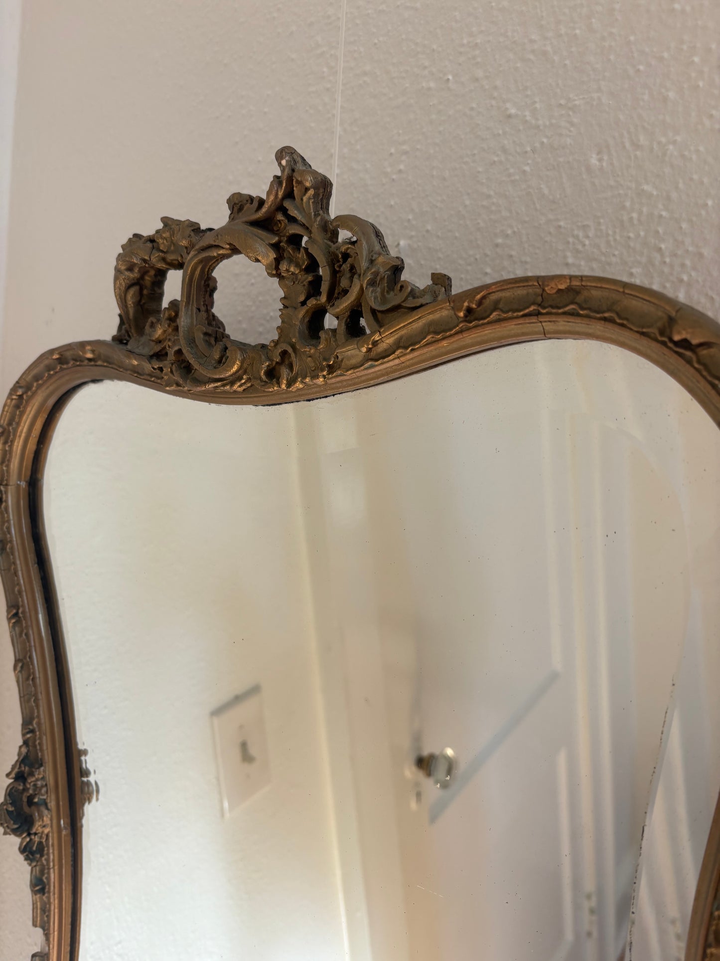 Antique French Gilded Mirror (FREE SHIPPING)